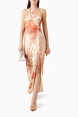 asymmetrical bodice dress Gorgeous Asymmetrical Neck Sheer Bodice Split Thigh Beaded Formal Dres –  Temperanent
