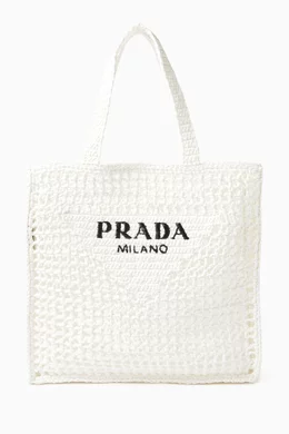 Prada logo tote bag outlet