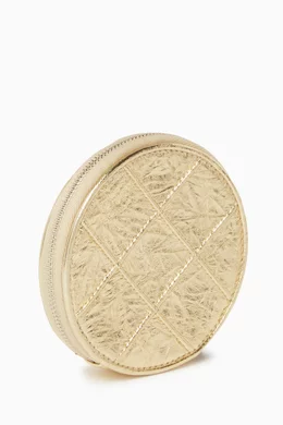 Buy Tory Burch Gold Fleming Soft Coin Pouch Key Fob in Nappa Leather For Women Online Ounass Saudi