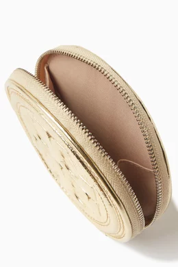 Buy Tory Burch Gold Fleming Soft Coin Pouch Key Fob in Nappa Leather For Women Online Ounass Saudi