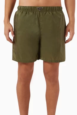 Buy Prada Neutral Swim Shorts in Recycled Nylon For Men Online Ounass Saudi