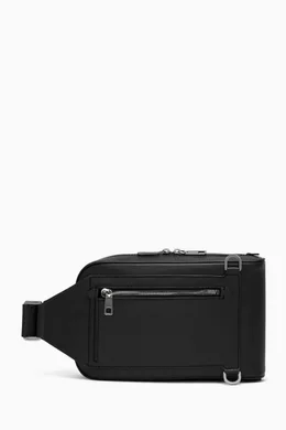 バッグ DOLCE&GABBANA Black l Plate Belt Bag Dolce & Gabbana Men's' Logo Plaque Nylon Belt Bag in Black | LN-CC®