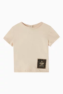 Fendi logo patch t shirt shop