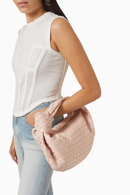 【関税込み】Bottega Veneta ピンク Teen Jodie バッグ Bottega Veneta Pink Teen Jodie Bag Bottega Veneta