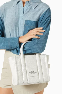 Buy Marc Jacobs White The Small Tote Bag in Croc-embossed