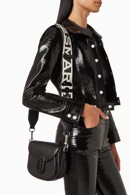 Marc jacobs black saddle bag store