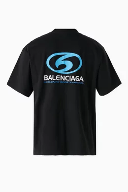 関税込【BALENCIAGA】Surfer Vintage コットンTシャツ Black Balenciaga Black Surfer T-Shirt Balenciaga