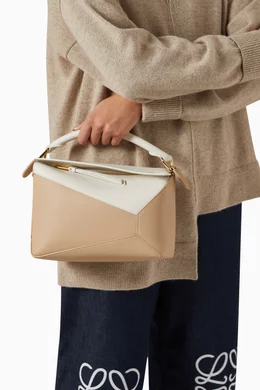 Small puzzle bag in classic calfskin deals