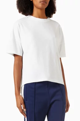 Buy LOEWE White Boxy Fit T shirt in Cotton jersey For Women Online Ounass Saudi