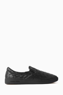 【関税&送料込】Bottega Veneta Sawyer Sneakers In Intrecciat Bottega Veneta Sawyer sneakers for Women - Green in UAE
