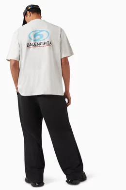 ■BALENCIAGA■ Medium Fit Surfer Short Sleeve T-Shirt White MUSINSA | BALENCIAGA Medium Fit Surfer Short Sleeve T-Shirt
