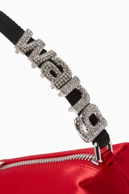 Buy Alexander Wang Red Medium Heiress Pouch Bag in Satin For Women