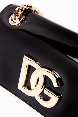 Buy Dolce & Gabbana Black 3.5 Phone Bag in Patent Leather