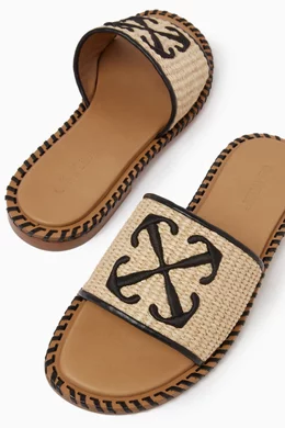 Off white slide sandals store