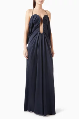 pink satin floor length dress Blush Pink Silk Sheath Long Dress with Slit – Ohmollydress