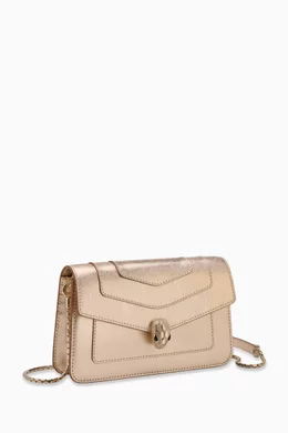Buy BVLGARI Gold Serpenti Forever Chain Wallet in Leather For Women Online Ounass Saudi
