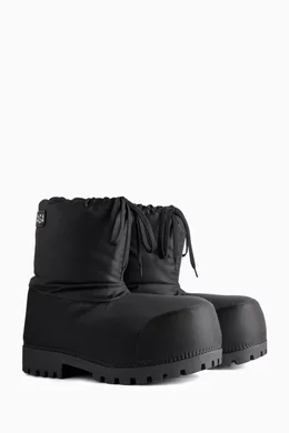 Buy Balenciaga Black Alaska Low Ski Boots in Nylon For Women