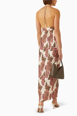 drape shoulder maxi dress Bebe Women's Drape Shoulder High Slit Satin Maxi Dress