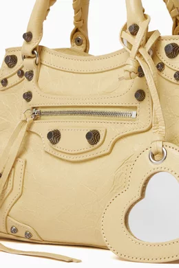Buy Balenciaga Yellow XS Neo Cagole Handbag in Arena