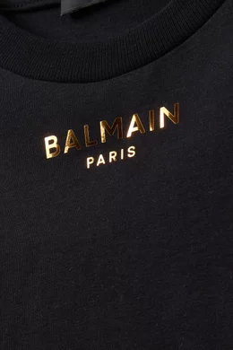 【送料&関税込】Balmain Jersey With Logo Balmain Logo Print Cotton Jersey Hoodie, Size Medium