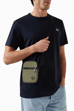 Buy Fred Perry Green Logo Messenger Bag in Nylon Ripstop For Men Online Ounass Saudi
