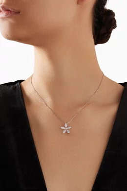 Buy Damas White Flora Diamond Necklace in 18kt White Gold For Women Online Ounass Saudi