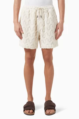 Man in crochet shorts clearance