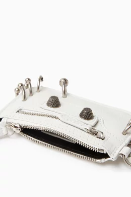 Buy Balenciaga White Le Cagole Coin Holder in Leather For Women