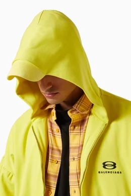 Buy Balenciaga Yellow Unisex Unity Sports Icon Layered Oversized Hoodie For UNISEX Online Ounass Saudi