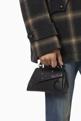 Buy Maison Margiela Black Snatched Asymmetric Micro Handbag