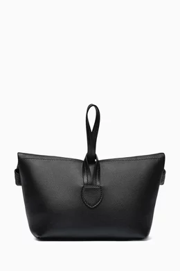 クラッチバッグ MAISON MARGIELA BLACK LEATHER PAPER BAG CLUTCH Maison Margiela Paper Leather Clutch - Black - One Size