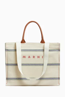 Buy Marni Multicolour Striped Tote Bag in Cotton canvas For Men Online Ounass Saudi