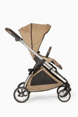 Buy Gucci Brown Stroller in GG Canvas For Baby Boys Online Ounass Saudi