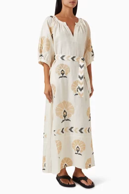 tartan a line dress CAROLINA HERRERA | PLAID A-LINE MIDI DRESS main image 1