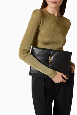 Saint laurent large pouch hot sale
