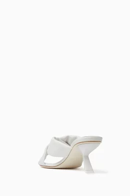 サンダル・ミュール FERRAGAMO Mules 'Tot 55' white Buy Ferragamo White Aludra 55 Mules in Nappa For Women