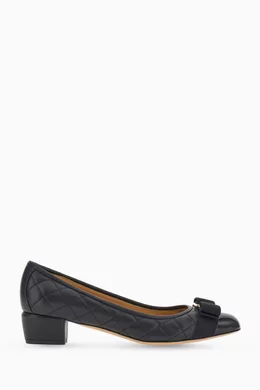 Salvatore ferragamo vara bow pumps top