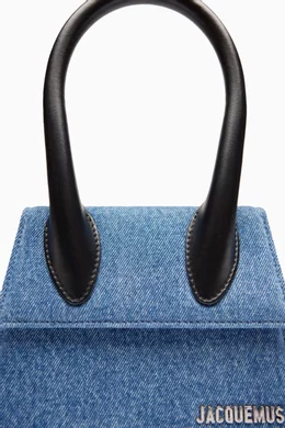 Buy Jacquemus Blue Le Chiquito Long Bag in Denim For Women