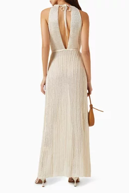 Buy Savannah Morrow White Amer Dress in Viscose Knit For