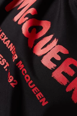 Mcq hoodie black red on sale