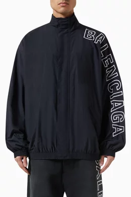 ジャケット・アウター BALENCIAGA Oversized Tracksuit Jacket Balenciaga x adidas Tracksuit Jacket Black White メンズ - SS23 - JP