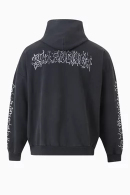 【BALENCIAGA】DIY L OUTLINE HOODIE フーディ Balenciaga Black DIY Metal Outline Hoodie Balenciaga
