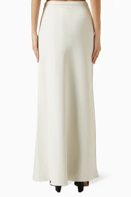Buy Max Mara Neutral Clavier Maxi Skirt in Scuba Jersey For Women Online Ounass Saudi