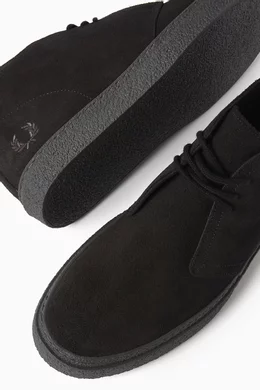 Buy Fred Perry Grey Hawley Boots in Suede For Men Online Ounass Saudi