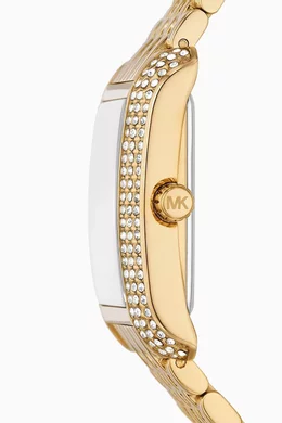 Buy Michael Kors Gold Emery Pave Quartz Watch 33mm For Women Online Ounass Saudi