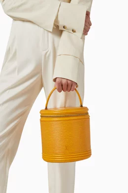 Buy Louis Vuitton Pre Loved Yellow Cannes Bucket Bag in Epi Leather For Women Online Ounass Saudi