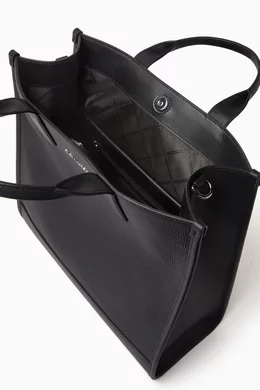Buy Michael Kors Black Hudson Tote Bag in Pebbled Leather For Men