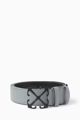 Grey off white belt shop