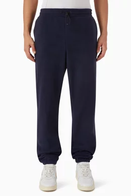 Buy Les Deux Blue Duke Sweatpants in Fleece For Men Online