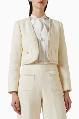 Sandro white jacket on sale